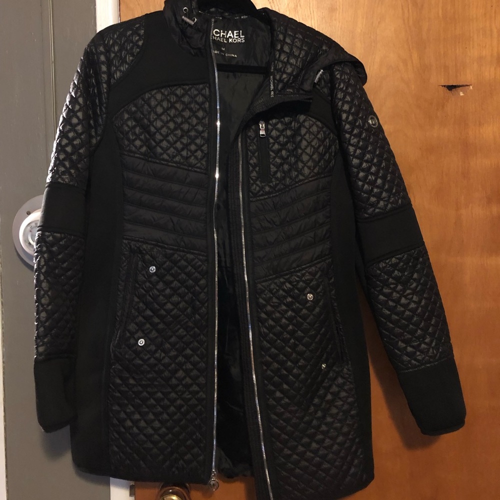 Black Michael Kors coat Medium